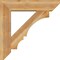 Ekena Millwork Balboa Slat Rough Sawn Bracket w/ Offset Brace, Western Red Cedar, 8"W x 34"D x 34"H BKT0806X34X34BOA06RWR - alternate 2
